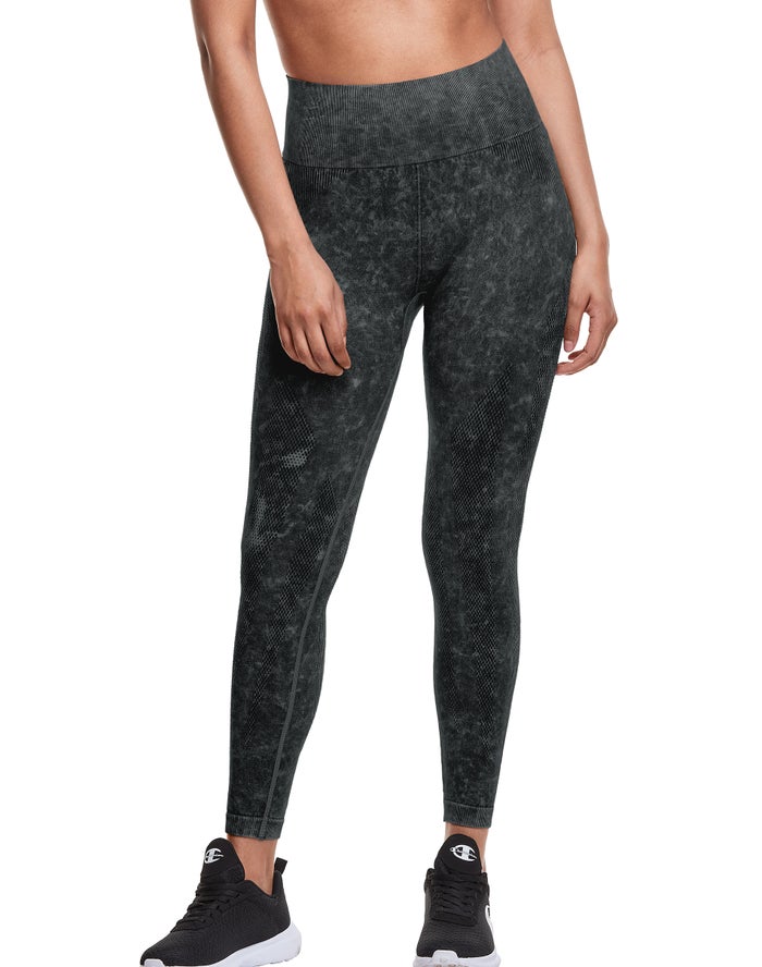 Champion Dame Leggings Sort - Infinity Sport - Danmark VWO-154263